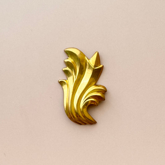 USA Vintage Brass Stamping 33x20mm