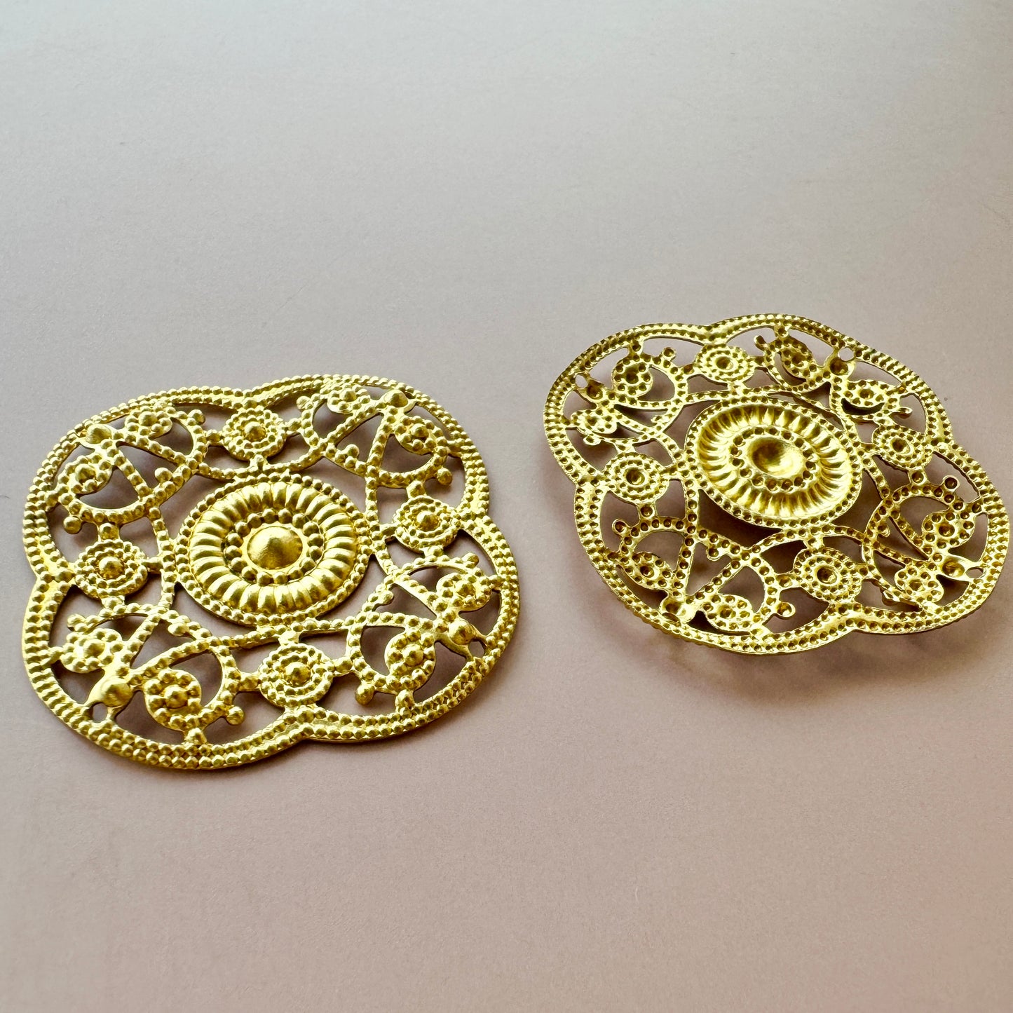 German Vintage Brass Filigree 28mm