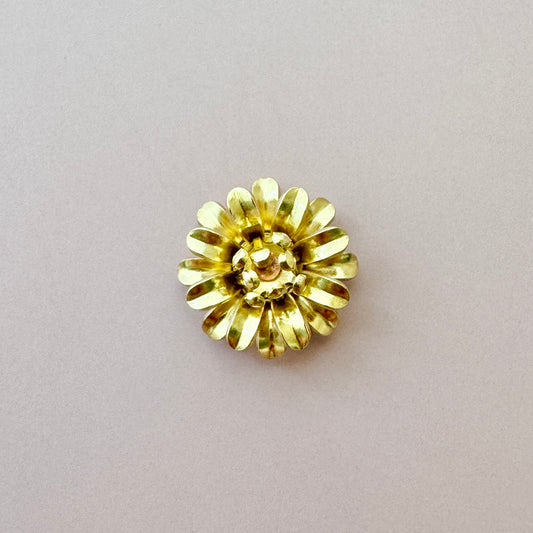 Japan Vintage Brass Flower 15mm