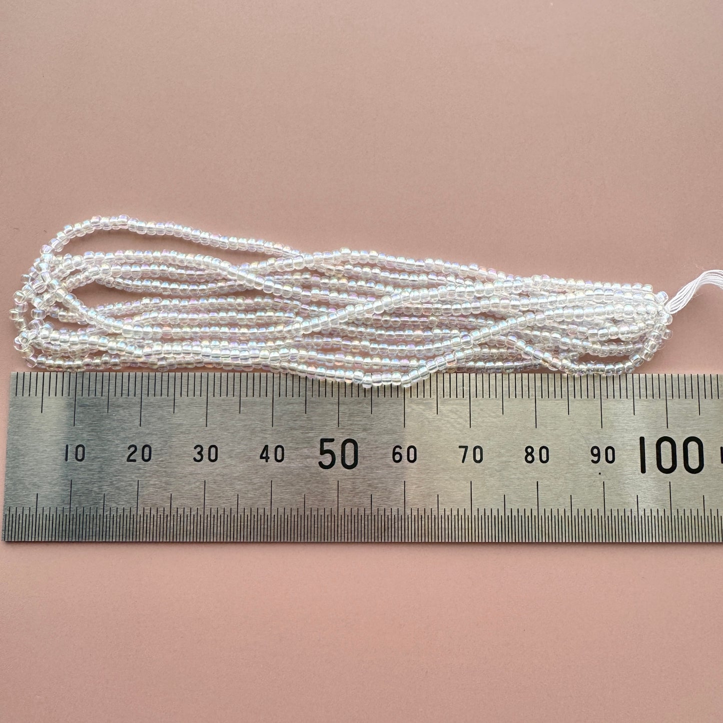 Japan Vintage Hiroshima Beads(広島ビーズ) 11/0 Crystal AB