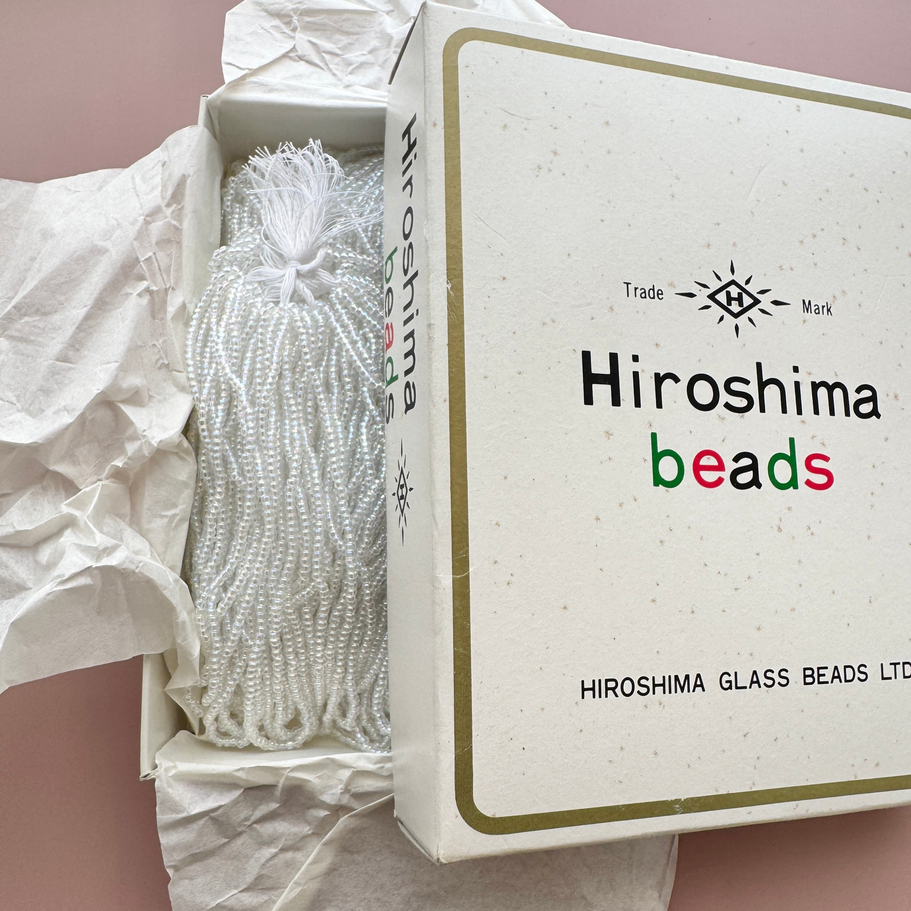 Japan Vintage Hiroshima Beads(広島ビーズ) 11/0 Crystal AB