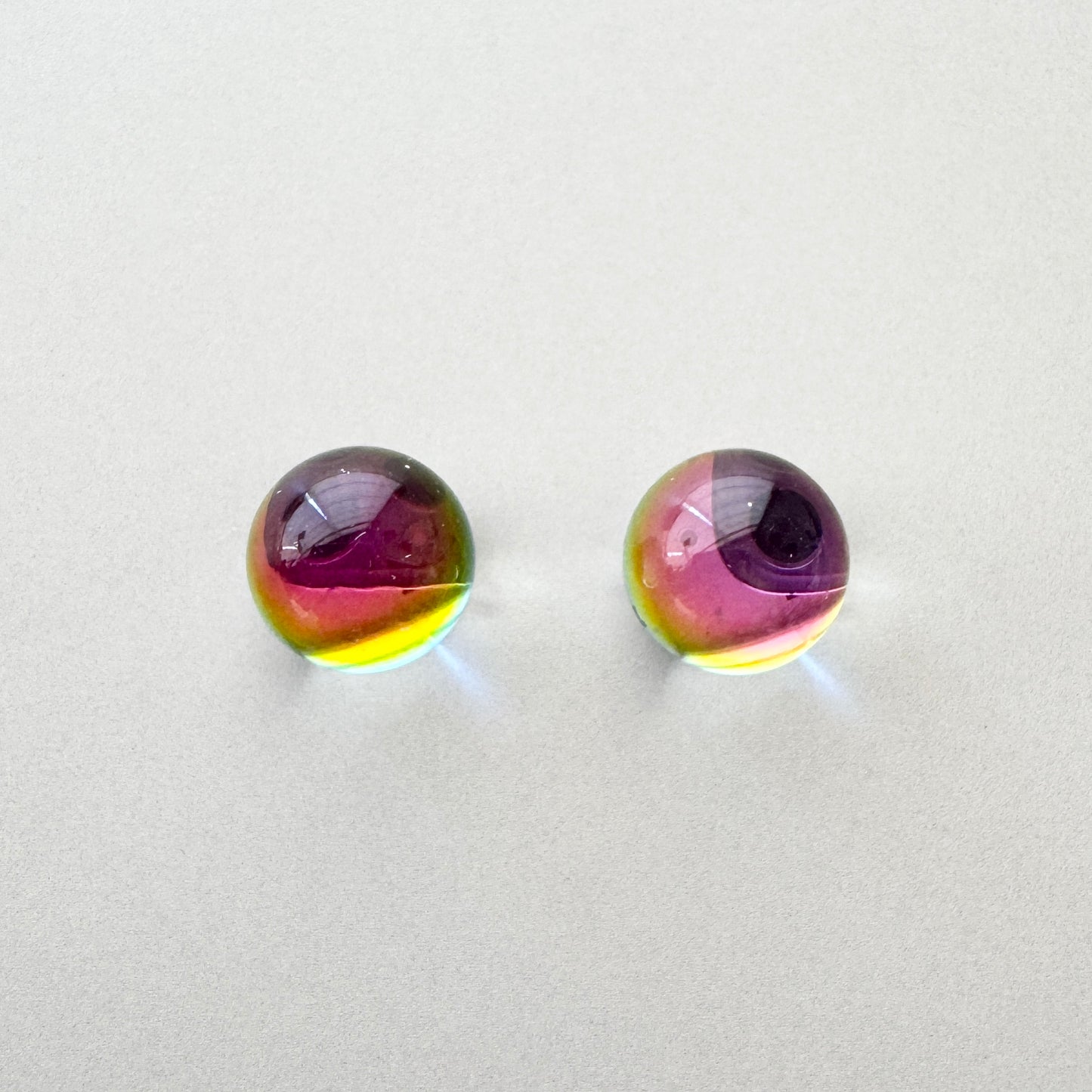 Czech Vintage Dome Cabochon Plain Vitrail Medium 8mm【2pcs】