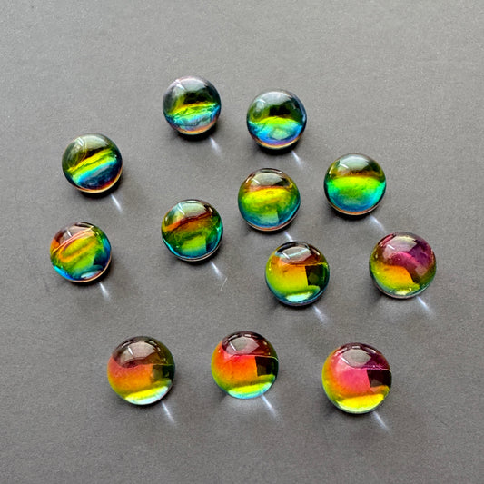 Czech Vintage Dome Cabochon Plain Vitrail Medium 6mm【2pcs】