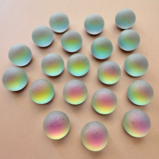 Czech Vintage Dome Cabochon Plain Matt Vitrail Medium 8mm【2pcs】