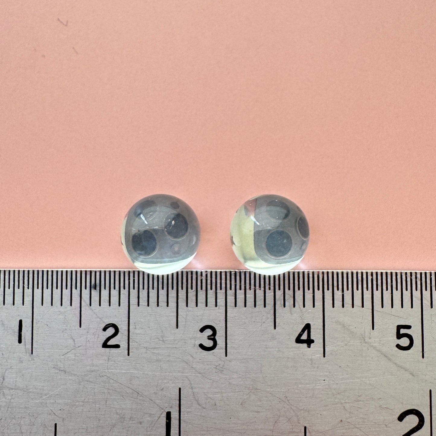 Czech Vintage Dome Cabochon Plain Vitrail Light 8mm【2pcs】