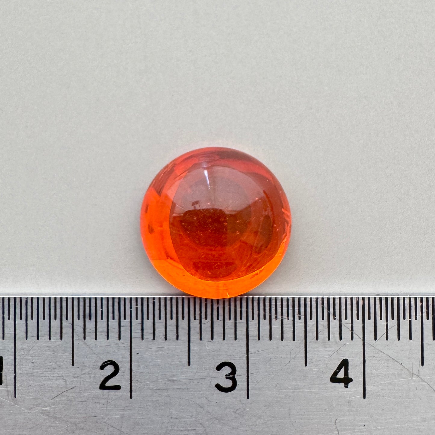 Czech Vintage Glass Cabochon Round Hyacinth 13mm