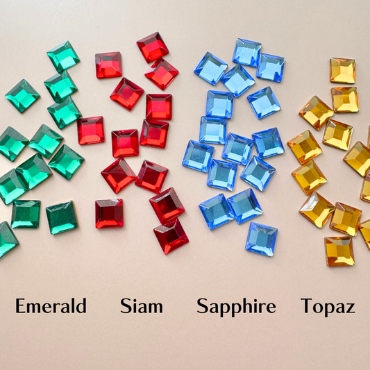 Vintage Swarovski ART.2400/2 Square Cabochon 6mm【4 colors】