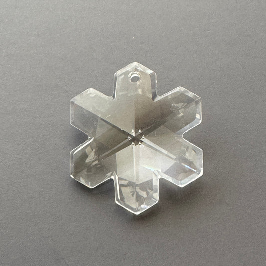 Vintage Swarovski Crystal Snow Flake Pendant 20mm