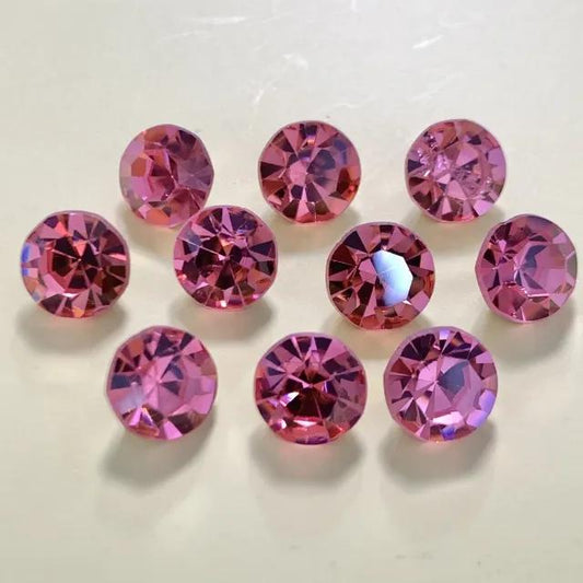 Asfour Crystal Pointed Back Foiled Stones 39ss Rose【10 pcs】